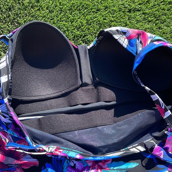 CROFT & BARROW | Floral Swim Top Only | Size 1X - Picture 3 of 8